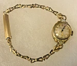 Vintage Bulova 6AHC Ladies Watch 10K Gold Plate 17 Jb Gf Band Runs 1940'S. Fixed Price $68.73.