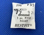 Valjoux 92 Part # 710/755 Pallet Fork And Arbor By Bestfit. Sealed. Nos. 11. Fixed Price $71.19.