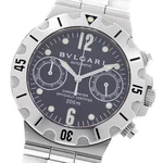 Bvlgari Diagono Scuba SCB38S Chronograph Black Dial Automatic Men's Watch 955294. Fixed Price $1213.80.