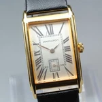 Hamilton Ardmore 6268 Silver Roman Dial Gold Tank Quartz 23MM Men's Watch. Fixed Price $299.90.
