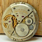 Vintage Wyler 17 Jewel E1081 Men's Wrist Watch Movement With Two Tone Dial. Fixed Price $39.00.