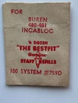 Nos Buren Watch 480-481 Incabloc Balance Staff 100 System #759D Swiss Parts. Fixed Price $13.45.