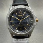 Seiko Perpetual Calendar Watch Men 38MM Black Dial Steel Date 8F32-0079 New Batt. Fixed Price $139.99.