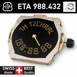 Eta 988.432 Quartz Ana-digi Chronograph Movement Alarm & Gmt / Countdown Timer. Fixed Price $390.00.