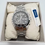 Seiko Chronograph SND367PC Black Silver Men's Watch In Box New. Fixed Price $119.70.