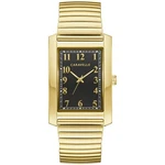 Caravelle By Bulova 44A122 Black Dial Gold Expansion Band 30MM Mens Watch. Fixed Price $59.99.
