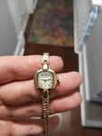 Vintage Bulova Ladies Watch Gold Tone Manual Wind Mechanical 1940S Art Deco. Fixed Price $45.00.