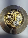Lucien Picard Watch Movement Swiss 17 Jewel Axu 24MM Gold Dial Ticking. Fixed Price $30.00.