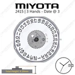 Genuine Miyota 2415 Movement Japan 3 Hands, Date. Fixed Price $14.95.