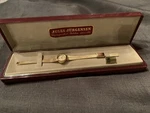 Vintage Gold Jules Jurgensen Quartz, Manual Wind, Ladies Adjustable Wrist Watch. Fixed Price $205.00.