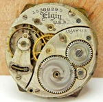 Vintage 1911 Elgin 354 15 Jewel 0S Men's Wrist Watch Movement With Dial Usa Made. Fixed Price $39.00.