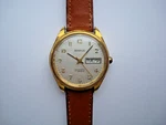Benrus 1663S Men's Automatic Watch 17J. Day Date Numeral Markers New Band Runs. Fixed Price $125.00.