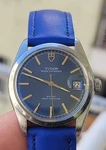 Tudor Rolex Prince Oysterdate Rotor Selfwinding Rare Blue Dial 34MM Ref 90500. Fixed Price $1599.99.