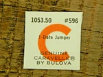 Genuine Caravelle By Bulova 1053.50 Date Jumper 596 Watch Part New Old Stock. Fixed Price $29.99.