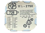 Eta Caliber 2750 Inca 2752 2763 2769 2770 Balance Staff X Pieces Free Post. Fixed Price $13.05.