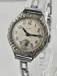 Antique 1924 Ladies Elgin Art Deco 14K Gold Filled Wrist Watch Runs. Fixed Price $125.00.