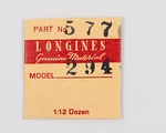 Longines Genuine Material Part #577 Jumper For 24HR Wheel Cal. 294. Fixed Price $29.95.