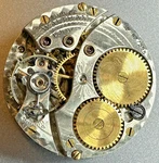 * 1918 3/0 Size Waltham 15J Two-tone Of Ps Demaskeened Watch Movement N76. Fixed Price $29.99.
