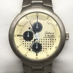 Elgin Galaxie Mens Watch 39MM Triple Calendar Stainless W1611 New Battery 7.75". Fixed Price $35.99.