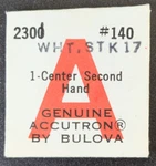 Nos Bulova Accutron Watch 2301 Center Second Hand #140 White Stick 17. Fixed Price $16.99.