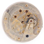 Illinois Grade 65 18-SIZE 17-JEWEL Antique Pocket Watch Movement, Keeps Time. Fixed Price $125.00.