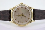 Hamilton Thin Matic 14K Yellow Gold Round Wristwatch.. Fixed Price $830.00.