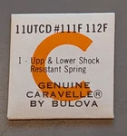 Nos Caravelle Bulova Cal. 11UTCD Part 111F 112F Upper & Lower Shock Res Spring. Fixed Price $13.99.