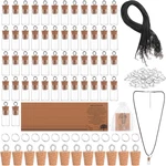50 Sets Mustard Seed Faith Necklace For Women 0.5ML Glass Bottles With Cork Diy. Fixed Price $31.95.