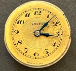 Vintage Gruen Specialties Watch Movement Good Balance Gold Dial 17J 20.2MM Swiss. Fixed Price $19.95.