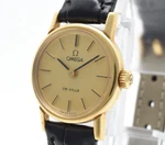 Near Mint Vintage 1977 Omega De Ville CAL.1100 Gold Dial Women's Watch #333. Fixed Price $299.99.
