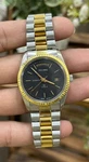 Vintage Sicura Full Lever Automatic Day Date Mens Swiss Watch Repainted Dail. Fixed Price $350.00.
