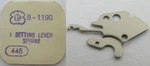 Eta 1090 1190 ... Watch Movement Part 445 Setting Lever Spring. Fixed Price $8.00.