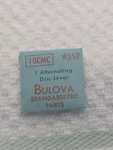 Bulova Alternating Disc Lever 10CMC #357 Nos. Fixed Price $9.99.