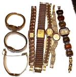 8 Wristwatch Lot Gruen +4 Parts/repair. Men/ladies/ Un-tested Great Cosmetics. Fixed Price $24.99.