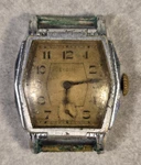 1936 Elgin Grade 485 7J Stepped Case True Deco Wristwatch - Parts/repair. Fixed Price $39.88.