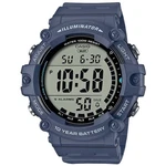 Casio Unisex Digital Watch Dual Time Chrono Navy Resin Strap AE-1500WH-2AVCF. Fixed Price $34.30.