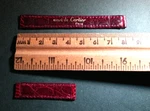 Original Must Cartier Band 11/10MM Shiny Red/burgundy Crocodile, For Deployme. Fixed Price $185.00.
