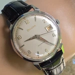 Vintage Bulova Date King "c" Men's Automatic Watch 11ALACD Swiss 1966. Fixed Price $259.00.