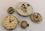 Lot Of 5 Swiss Movement Used For Parts Repair. Sku 291214-6. Fixed Price $39.89.