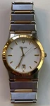 Bulova 98B015 Dress Two Tone Date Elegant White Men's Watch. Fixed Price $129.99.