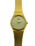 Pulsar Y480 0680 Gold Tone Base Metal Bezel Stainless Steel Quartz Watch Vintage. Fixed Price $86.99.