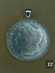 1889S Morgan Dollar Commerative Coin Silver-plated Antique PENDANT(12). Fixed Price $19.99.
