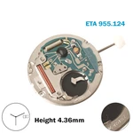Eta 955.124 Swiss MOVEMENT-HEIGHT:4.36MM-3 Hands-white Day & Date Disk AT:3. Fixed Price $35.20.