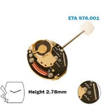 Eta 976.001 Swiss Movement-replace 279.001-WITHOUT DISK-2 HANDS-H:2.78MM. Fixed Price $75.99.