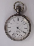 Vintage Waltham Bond St. Model 1884 7J Hand Wind Pocket Watch W/ Coin Silver Cas. Fixed Price $149.99.