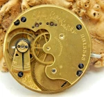 Antique Pocket Watch Movement 1888 Elgin 65 Size 13 Jewel Hunting Lever Set. Fixed Price $39.00.