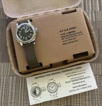 Elgin Military Watch Type A-11 Black M.r.m.w. Montre Roroi Men's New. Fixed Price $273.50.