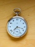 2P809 Omega Gold Plated In 20 Microns Pocket Watch, Caliber 19LB.T1. Fixed Price $670.01.