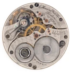 E. Howard Series 4 16-SIZE 17-JEWEL Antique Pocket Watch Movement, Runs. Fixed Price $100.00.