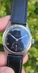 Vintage 1943 Omega Automatic Bumper Cal. 28.10 Ra Mens Black Dial Watch. Fixed Price $1500.00.